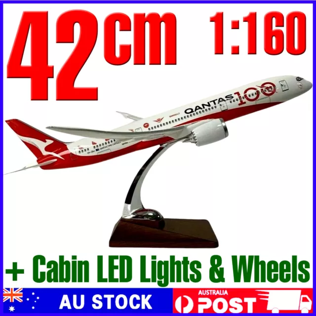Diecast Model Planes Large 1:160 42cm Qantas 100th Anniversary 787-9 Dreamliner