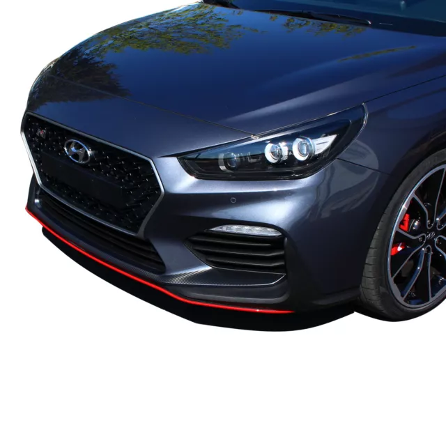 Spoilerspange Protection Charbon Noir Avant Pour Hyundai i30N Étiquette D014