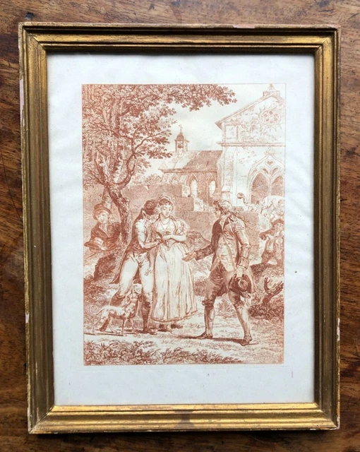Panneau En Bois Laqué Figurant Une Scène Galante. Venise