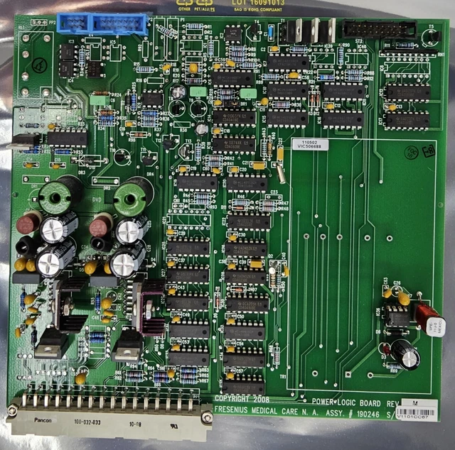 Fresenius Medical 2008T Dialysis Power Logic Board, 190246 Rev-M