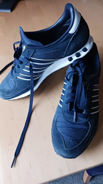 Adidas la trainer blu nabuk hotsell