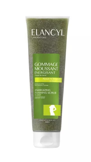 Exfoliante espumante energizante Elancyl limpia exfolia piel radiante hidratada 150 ml