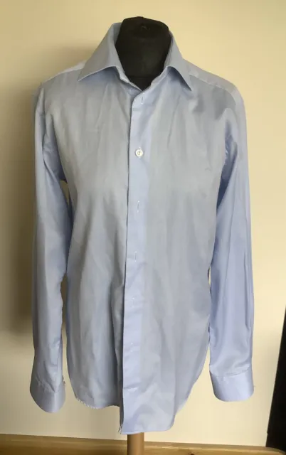 Eton Mens Signature Twill Tailored Shirt Size 38 Chest 15 Collar