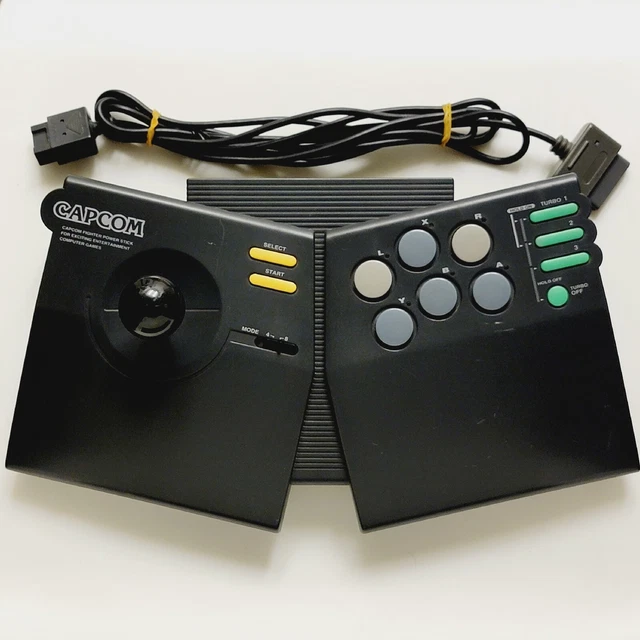 Capcom Power Stick Fighter SNES Arcade Joystick Controller TESTED Super Nintendo Capcom Power Stick Fighter SNES Arcade Joystick Controller TESTED Super Nintendo