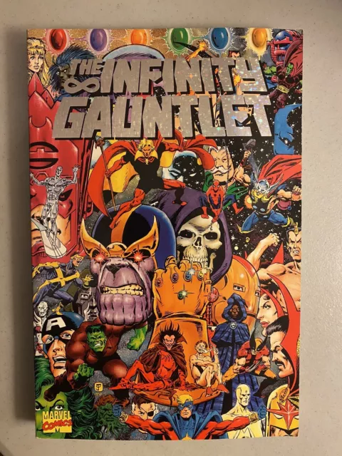 The Infinity Gauntlet TPB, Marvel 1992, Holofoil Cover, George Perez, Starlin