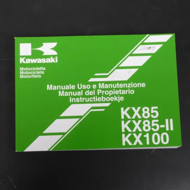 Manuel du propriétaire utilisateur origine pour Moto Kawasaki 100 KX 99976-1461