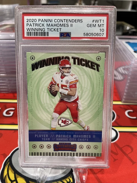 Patrick Mahomes 2020 Panini  Contenders Winning Ticket PSA 10 #WT1