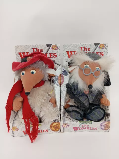 The Wombles Great  First Love Bluebird Original Toys Plush x2 Bulgaria Orinoco