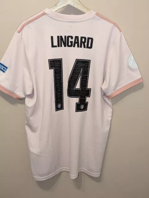 AUTHENTIC 2018/19 MANCHESTER UNITED Away Shirt | #14 LINGARD | ADIDAS | XL