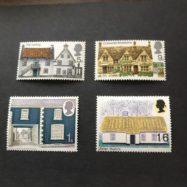G B Postage Stamps 1970 British Rural Architecture  MNH