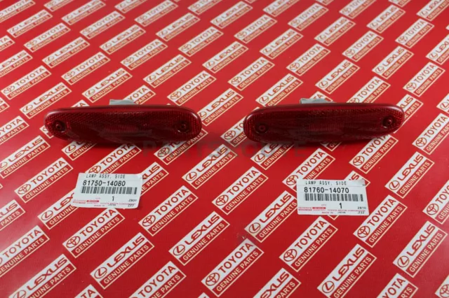 Toyota Supra JZA80 Rear Side Marker Signal Lights Lamps Pair OEM Genuine 2JZGTE