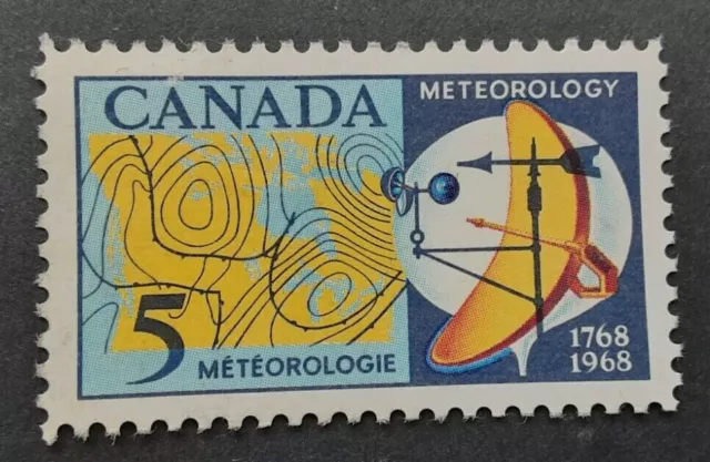 Canada 1968 200th Anniv of First Meteorological Readings SG 621 MNH mint