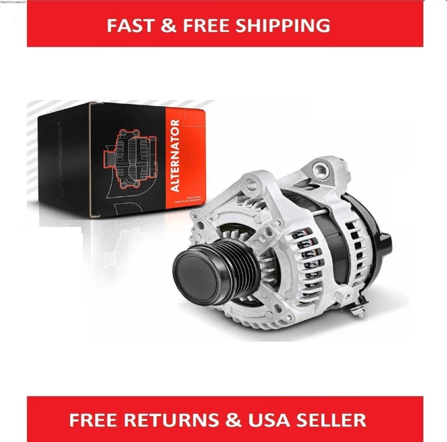 Chrome Alternator 6-Groove Clutch Pulley Fits Scion 2009-2016 Toyota Camry Base