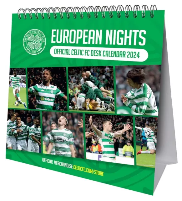 CELTIC FC 2025 Desk Easel Calendar Official Christmas Gift Idea Fan