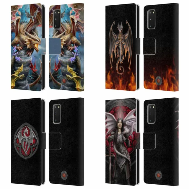 Official Anne Stokes Dragons 4 Leather Book Case For Samsung Phones 1