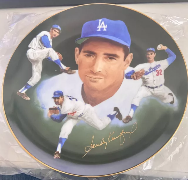 Sandy Koufax Autograph Plate Paluso LIMITED EDITION 96/1000 VERY RARE MINT! LOOK