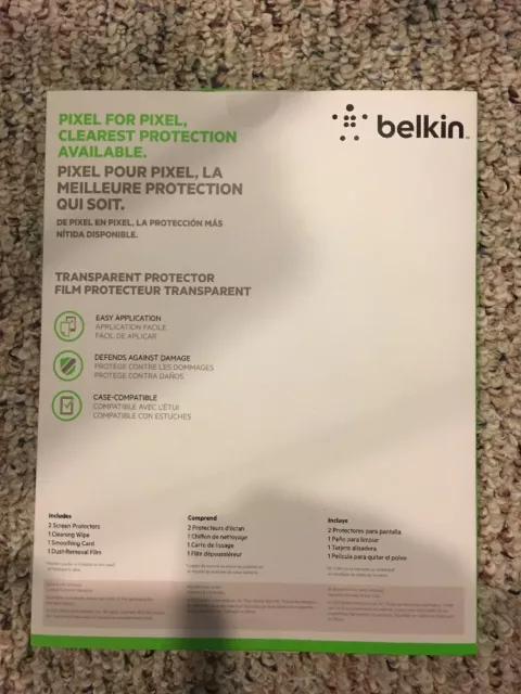 Belkin Galaxy Tab 3 10.1" TrueClear Screen Protector Protection New *2Pack* 3