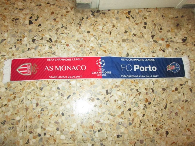 Écharpe Scarf Finale Super Cup 2010 - Inter Milan Vs Atletico Madrid - Monaco
