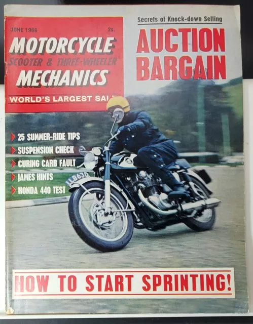 Motorcycle Scooter & Three-Wheeler Mechanics Magazine June., 1966