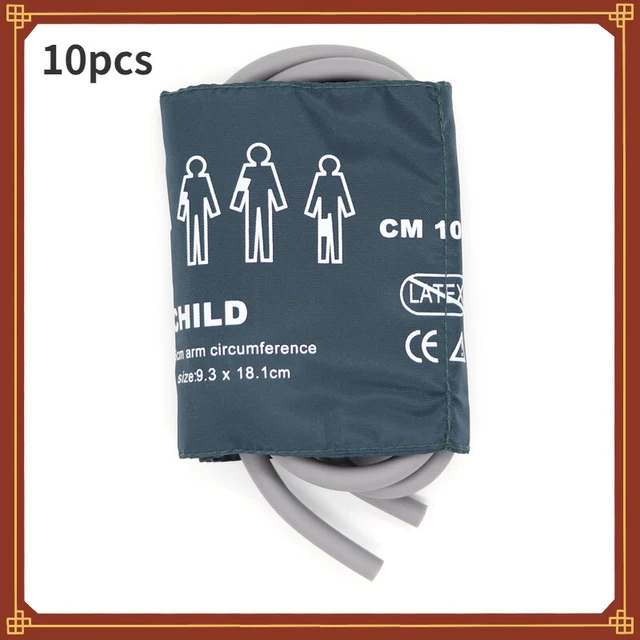 Child Double Dual Hose tube Blood Pressure Cuff NIBP Cuff 18-26cm Arm Cir. 10pcs