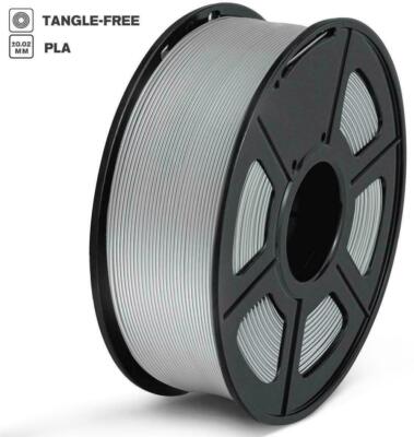 PLA Stampante 3D Filament 1KG Spool SUNLU PLA Filament 1.75mm PLA MasterSpool Filament 2KG PLA Black+Grey 