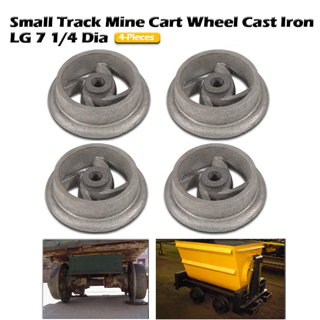 Mining Ore Car Small Track Mine Cart Wheel 7 1/4 Diameter for LG Model Mine Car