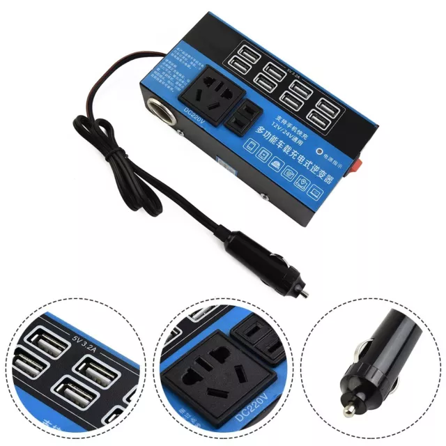 Voiture Véhicule Puissance Convertisseur DC12V 24V À DC110V/220V Sortie