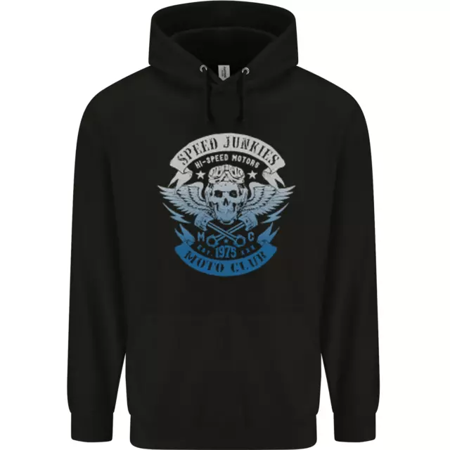 High Speed Junkies Biker Motorcycle Childrens Kids Hoodie