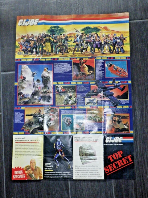 Notice G.I. Joe Vintage Hasbro 1988 - Tomahawk + Poster - Version Française