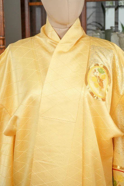 Dear Vanilla Japanese Silk Tomesode Kimono Women's Authentic Japan Made Vintage 3