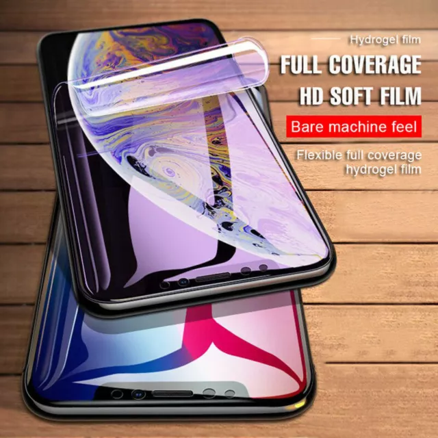 Soft Hydrogel Film Screen Protector Cover For iPhone 14 13 12 Pro Max 11 XR XS 8