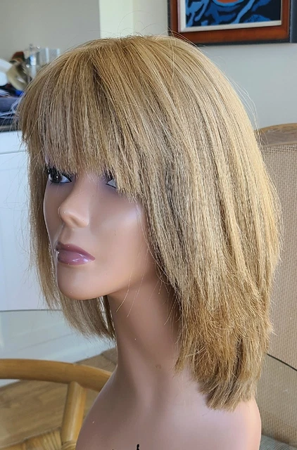 Freeda  Sheitel Wig Human Hair Golden Blonde with high lights NWT
