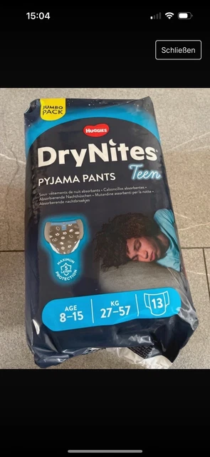 JUNGEN 8 15 JAHRE 27 57 Kg DryNites Teen Windel 4 Pakete In Einem jungen-8-15-jahre-27-57-kg-drynites-teen-windel-4-pakete-in-einem