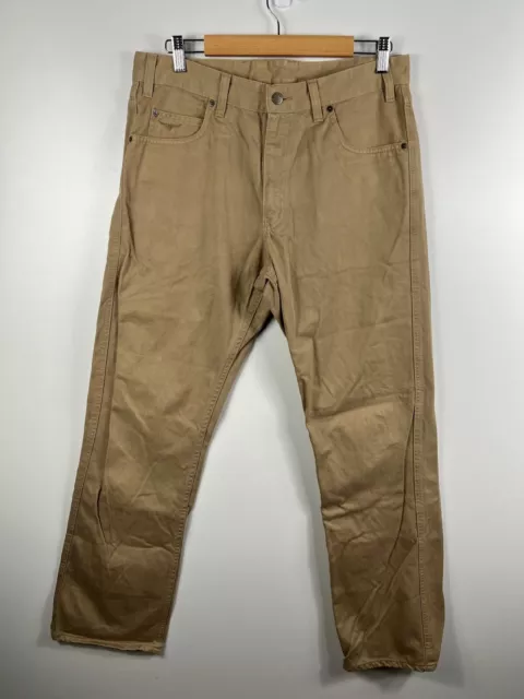 R.M RM Williams Tan Jeans Beige Tan Made In Australia Mens 36R Straight Leg Pant