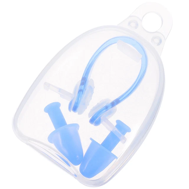 Clip per naso da nuoto in silicone impermeabile per adulti, set da 4