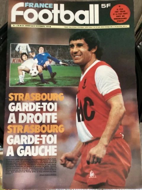 Revue France Football 1978 N°1677, Coupe Du Monde, Maillot France Argentine