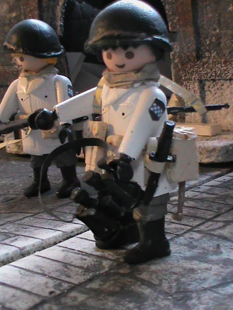 PLAYMOBIL CUSTOM SOLDATO, WEHRMACHT (MORTAIO)(ARDENES-1944) REF-0541 BIS