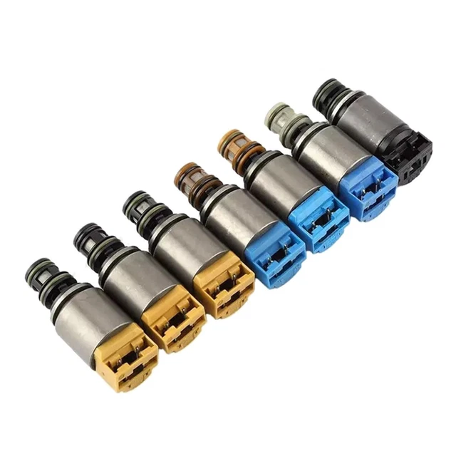 ZF 7-Piece Solenoid Kit For Auto Transmission Valve Body - Fits BMW, Audi, VW, Land Rover, Jaguar