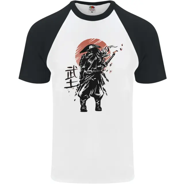 Samurai Sun MMA Warrior Mens S/S Baseball T-Shirt
