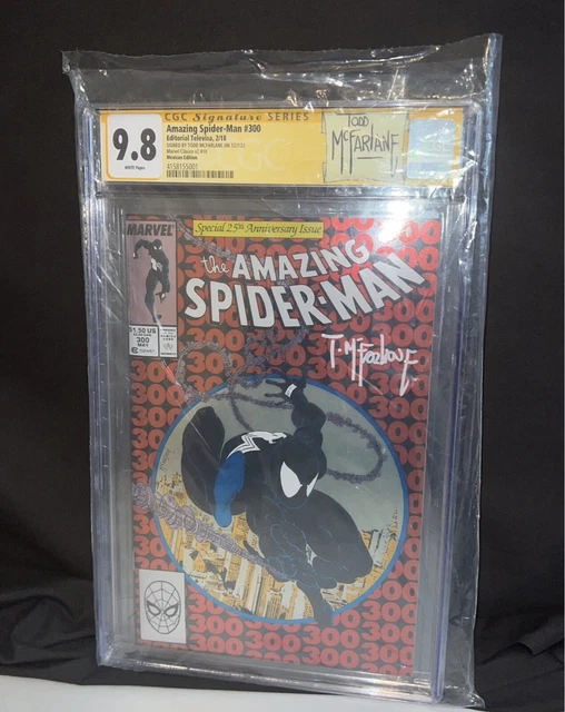 Amazing Spider-Man #300 CGC 9.8 SS Signed Todd McFarlane Mexico Foil