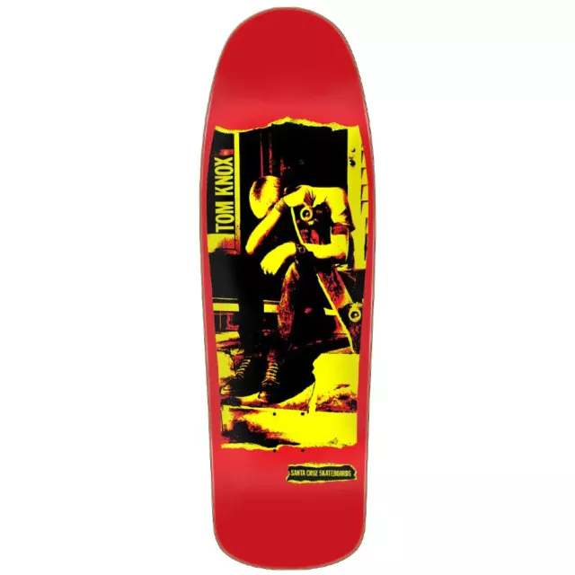 Santa Cruz - Tom Knox Punk Reissue 9.89"" x 31.75" Deck Skateboard Red / Yellow