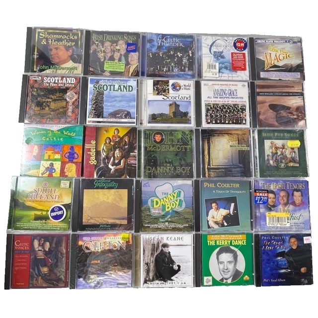 VARIOUS ARTISTS - Celtic Music CD Lot (34 Titles) Irish Scottish