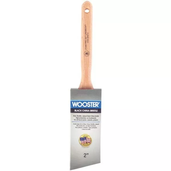 6-Wooster Pro 30 Lindbeck 2 In. Angle Sash Paint Brush Model: Z1293-2