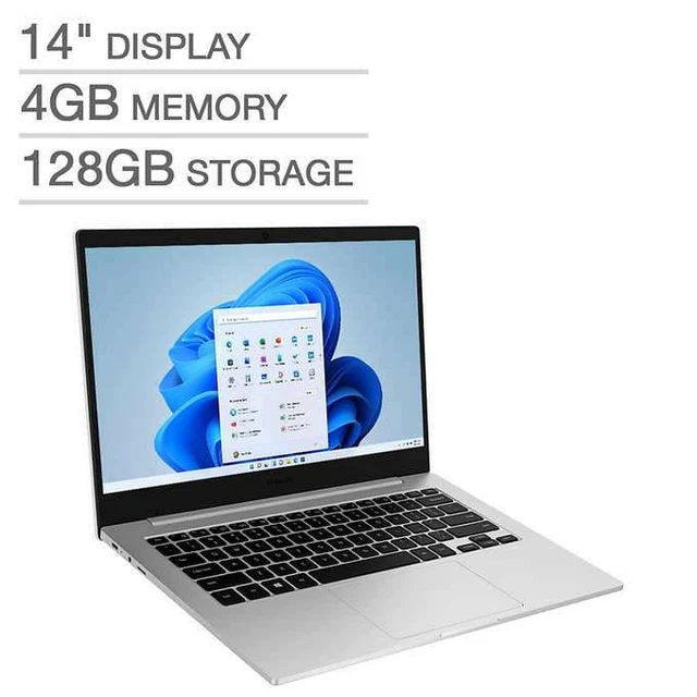 SAMSUNG GALAXY BOOK Go 14" FHD Laptop Snapdragon 7c Gen 2 4GB RAM 128GB