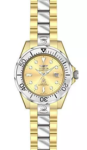 Invicta Men's 16038 Pro Diver Automatic 3 Hand Gold Dial Watch