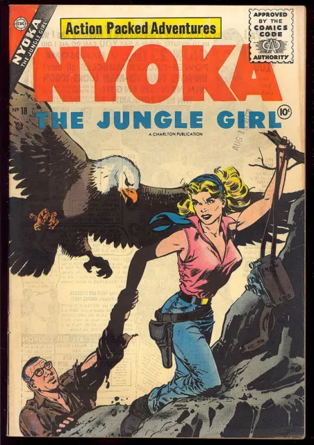 Zoo Funnies #18 Nyoka the Jungle Girl Silver Age Vintage Charlton Comic 1956 FN