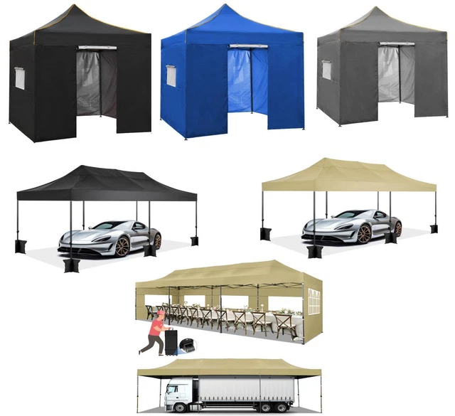 Pavillon 3x3m/3x6m/3x9m Wasserdicht Faltpavillon Pop Up Partyzelt Gartenzelt DHL