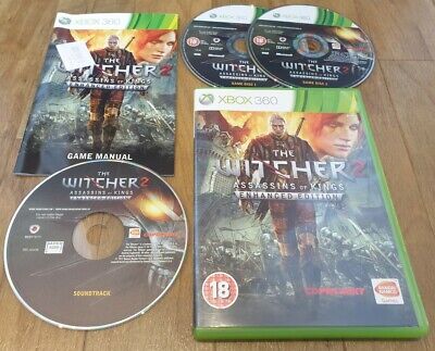 The Witcher 2 Assassins Of Kings Enhanced Edition (Xbox 360, 2011) 3 dischi
