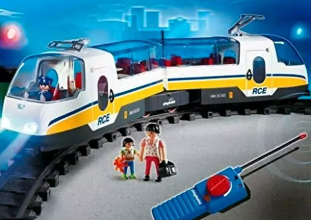 Playmobil  RC-Schnellzug mit Licht 4011 ohne OVP Eisenbahn Zug Lok Schienen