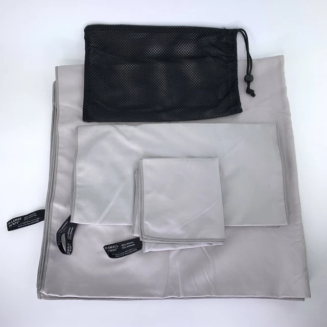 3 Size Towels Fast Quick Dry Super Absorbent Ultra Compact Microfiber Towels Gym